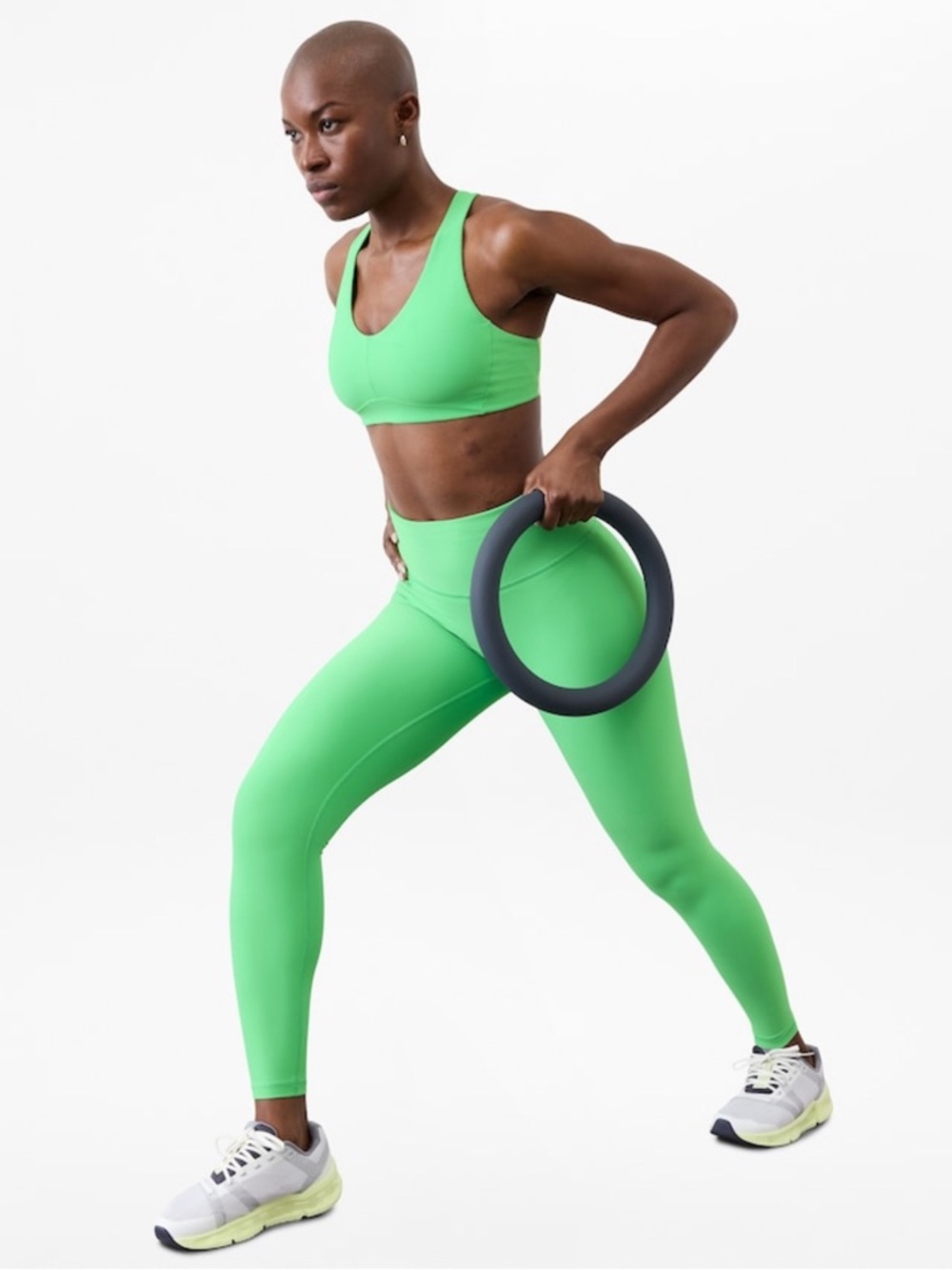 Athleta Interval High-Rise Legging Large in Valley (bright green) Product #82143
